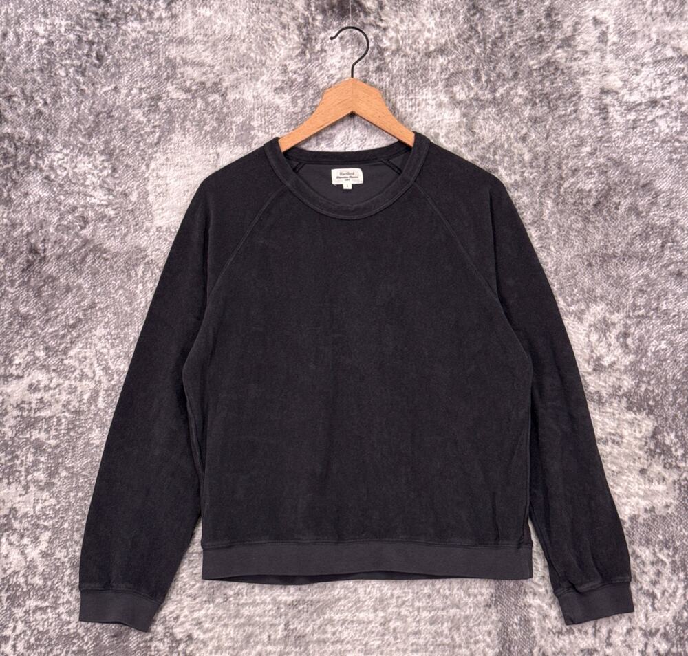 Hartford Sweatshirt 2 / Medium Womens Gray Terry Cloth Towel Crewneck